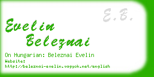 evelin beleznai business card